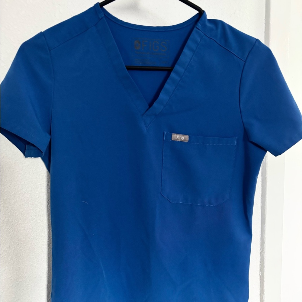 Figs Scrub Top Royal Blue - XXS